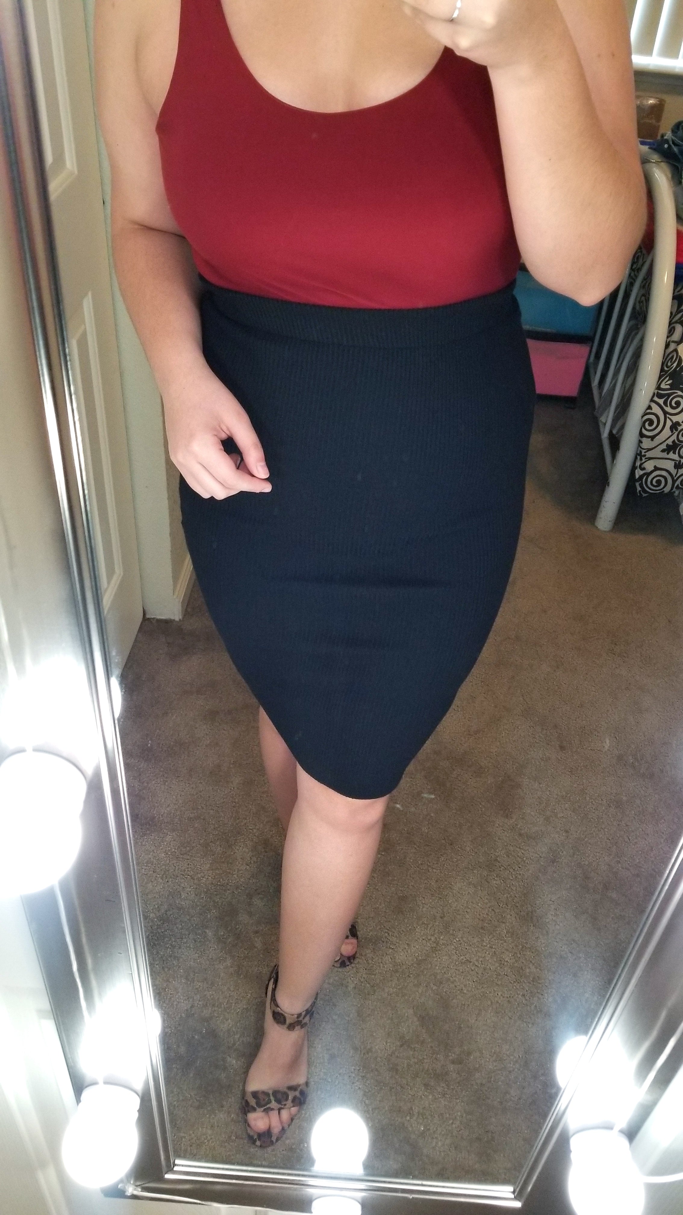 Too Busy Pencil Skirt (Black)