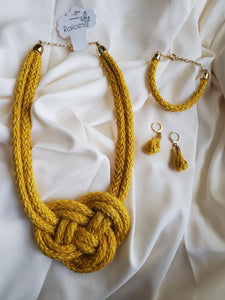 Agave Jewelry Set (Mustard)