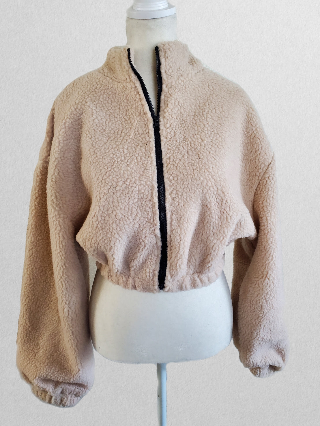 Chilly Cropped Teddy Jacket