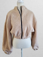 Load image into Gallery viewer, Chilly Cropped Teddy Jacket
