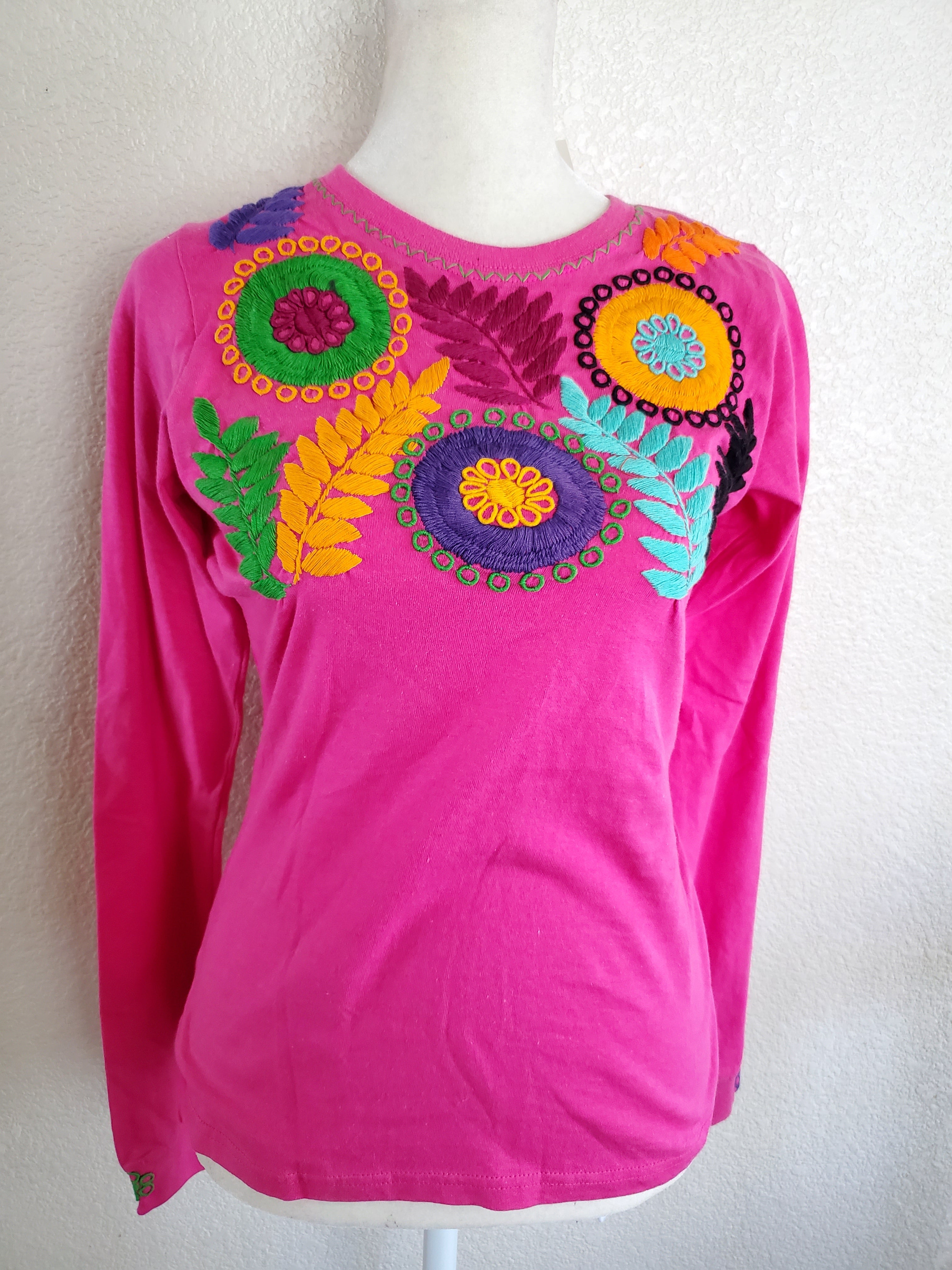 Make a Move Long Sleeve Top (Fuchsia)