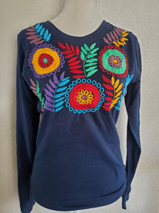 Make a Move Long Sleeve Top (Navy)