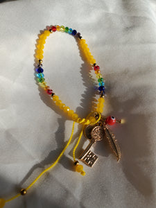 Rainbow Charms Bead Bracelet