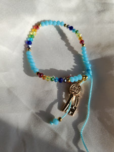 Rainbow Charms Bead Bracelet