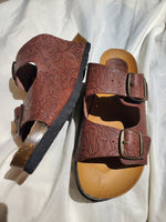 Load image into Gallery viewer, Ana Rosa Huaraches (Dark Brown)
