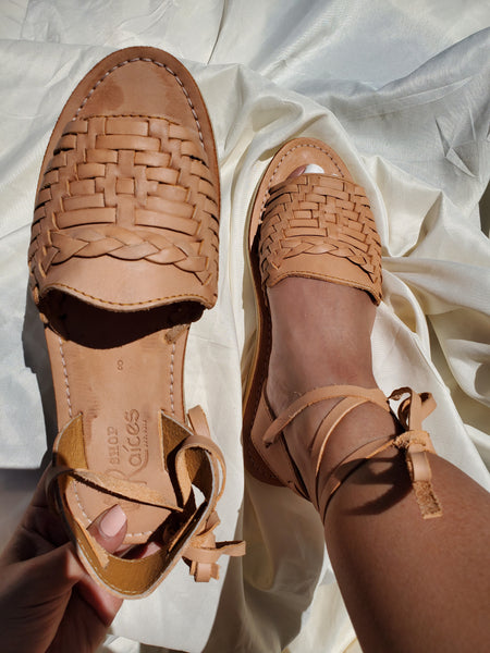 Adriana Lace Up Huaraches – Shop Raíces